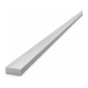 Pletina de aluminio EN AW-6060 T64, 20×8 mm, longitud 2000 mm