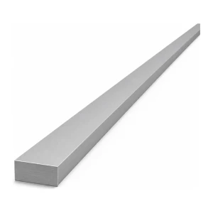Pletina de aluminio 20×10 mm – perfil plano EN AW-6060 T64, L=2000 mm