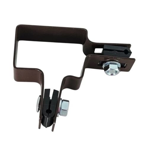 Abrazadera para paneles de vallado esquinera 60x40 bronce GPV-700-10 (2)