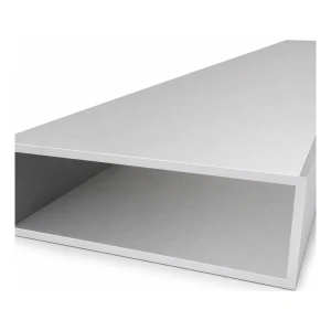 Tubo rectangular de aluminio 50×150×4 mm – perfil cerrado EN AW-6060, L=2000 mm