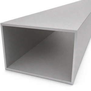 Tubo rectangular de aluminio 80×120×3 mm EN AW-6060 – longitud 2000 mm