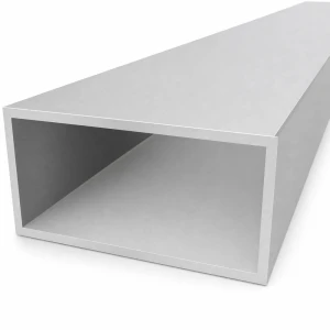 Tubo rectangular de aluminio 60×120×4 mm – perfil cerrado L=2000 mm