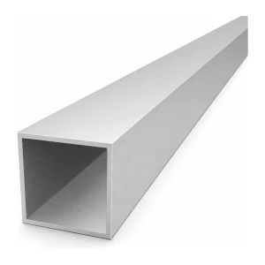 Tubo de aluminio cuadrado 45×45×2 mm EN AW-6060 – longitud 2000 mm