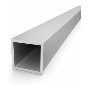 Tubo de aluminio cuadrado 50×50×4 mm – perfil cerrado L=2000 mm