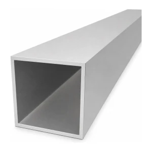 Tubo de aluminio cuadrado 90×90×4 mm – perfil cerrado EN AW-6060, L=2000 mm