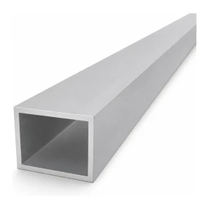 Tubo rectangular de aluminio 40×50×3 mm EN AW-6060, longitud 2000 mm