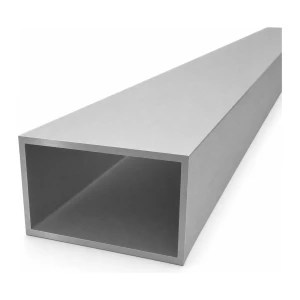 Tubo rectangular de aluminio 50×80×3 mm – perfil cerrado EN AW-6060, L=2000 mm