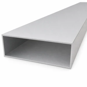 Tubo rectangular de aluminio 40×120×2 mm – perfil cerrado EN AW-6060, L=2000 mm