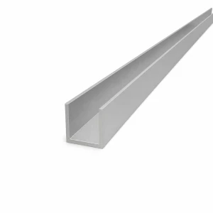 Perfil en U aluminio 25×25×2 mm – perfil abierto C/U, longitud 2000 mm