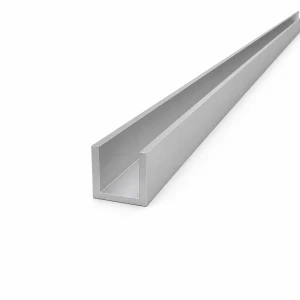 Perfil en U aluminio 25×25×3 mm – perfil C/U EN AW-6060 L=2000 mm