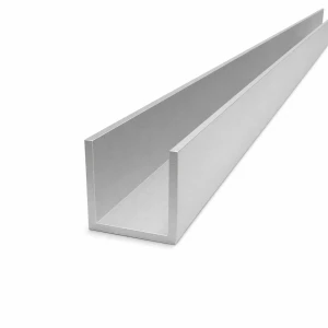 Perfil en C/U de aluminio 40×40×3 mm – EN AW-6060, L=2000 mm