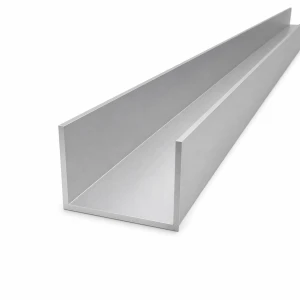 Correa de aluminio 60×40×2,5 mm EN AW-6060 – perfil C/U L=2000 mm