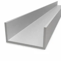 Correa de aluminio 100×50×5 mm – perfil C/U EN AW-6060 L=2000 mm