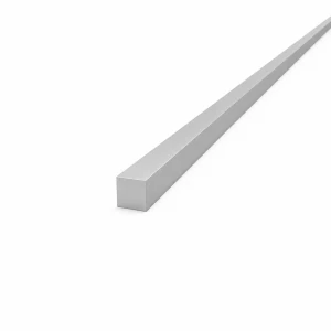 Barra de aluminio cuadrada maciza 12×12 mm EN AW-6060 T64, L=2000 mm