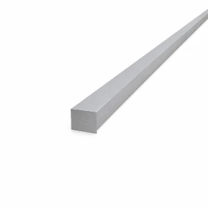 Barra cuadrada maciza de aluminio 15×15 mm EN AW-6060 – longitud 2000 mm