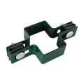 Abrazadera intermedia para paneles de valla 60x40 verde GPV-700-03 (1)