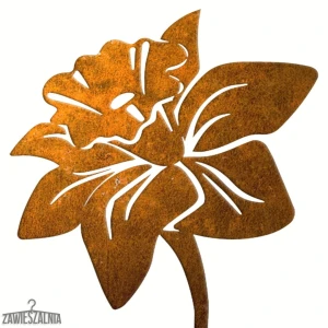 Zawieszalnia – decoración de jardín en acero corten Narciso XL 15×97 cm