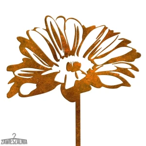 Zawieszalnia – decoración de jardín margarita oxidada de acero corten XL 21×93 cm