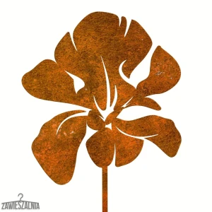 Zawieszalnia – decoración de jardín Iris Oxidado de acero corten XL 17×96 cm