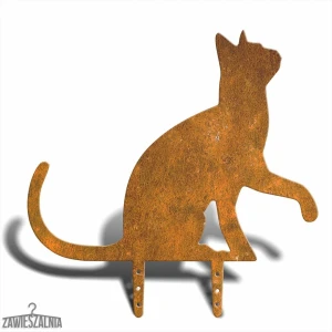 Espantapájaros de jardín Gato Patita L 41×42 cm – adorno metálico y ahuyentador de pájaros