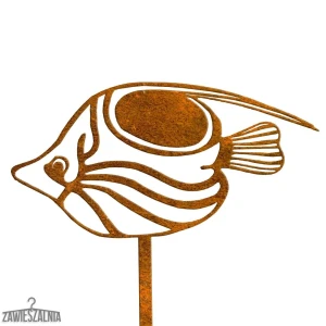 Zawieszalnia – decoración de jardín pez Timoteo XL de acero corten 23×97 cm