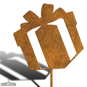 Biżuteria Ogrodowa – adorno de jardín Regalo de Navidad XXL de acero corten 98 cm