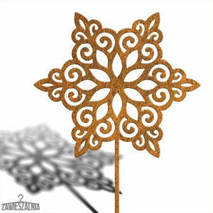 Biżuteria Ogrodowa – decoración de jardín Copo de Nieve XXL 93 cm acero corten