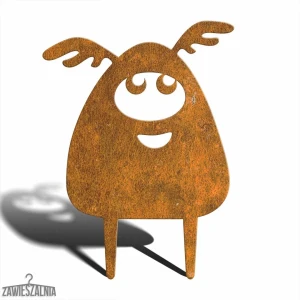 Zawieszalnia – adorno de jardín Monstruo Horrible Apollo M 29×39 cm, acero Corten