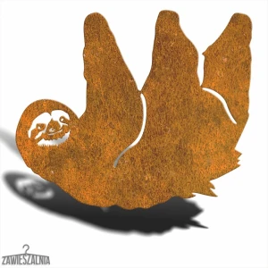 Zawieszalnia – adorno de jardín perezoso colgante XL de acero Corten 55×48 cm