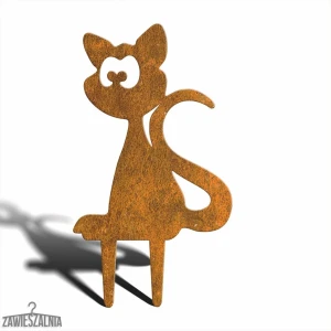 Pupil Ogrodowy – decoración de jardín Gatito Maurycy M de acero Corten 39 cm
