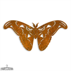 Zawieszalnia – decoración de pared 3D Mariposa Pavo Real Atlas L 50 cm acero Corten