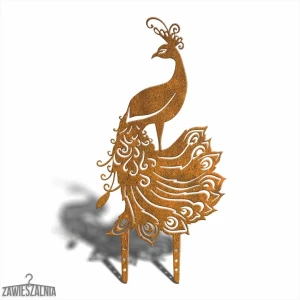 Zawieszalnia – adorno de jardín Pavo XL 75 cm de acero Corten