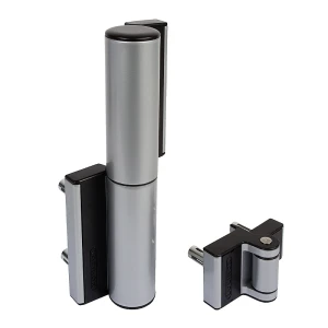 Locinox Puma – cierrapuertas hidráulico y bisagra de 180° para portones de hasta 75 kg, plateado