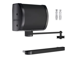 Locinox Panther – cierrapuertas hidráulico para portones, montaje en pared y en poste, negro