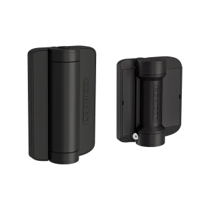 Locinox – cierrapuertas hidráulico con bisagra 180° para portillas, negro