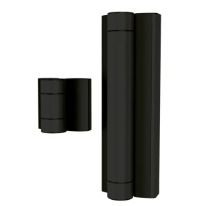 Locinox Magnus – cierrapuertas hidráulico con bisagra de 180° para portones de hasta 200 kg, negro
