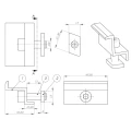 Pinza final 30mm con tornillo e inserto PV-03-22 (2)