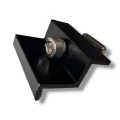 Pinza final 35mm con tornillo e inserto - Lacado negro PV-03-25