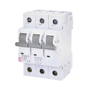 ETI ETIMAT 6 – interruptor automático C 20A 3P 6kA para instalaciones FV y edificios