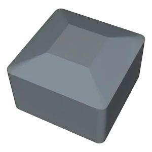 Tapa gris LLDPE para perfil de montaje FV 40×40 mm – tipo 1