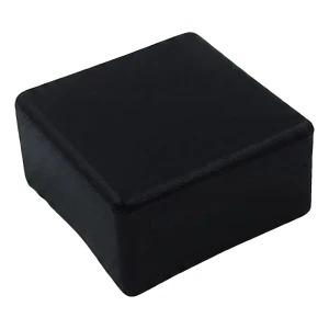 Tapa plana negra para perfil de montaje PV 40×40 mm – tipo 3 LLDPE