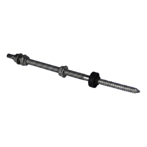 Tornillo de doble rosca M10x250 de acero inoxidable A2 para montaje fotovoltaico