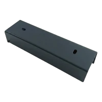 Perfil en U para zócalo de valla 200×55 mm – acero galvanizado, antracita