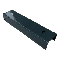 Perfil en U para zócalo de valla 250×55 mm – acero galvanizado, antracita