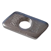 Inserto roscado M8 tipo 28/15 de acero inoxidable A2 para perfiles de montaje PV