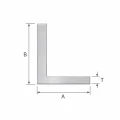 Ángulo de aluminio de alas desiguales 40×20×2,6 mm – perfil L, longitud 2000 mm 001-702 (2)