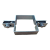 Abrazadera para panel de valla, cuadrada, intermedia, 100×100 mm, galvanizada 001-617 (3)