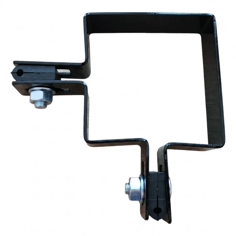 Abrazadera para panel de esquina 80×80 mm negra RAL 9005 – kit de montaje completo 001-612 (3)