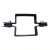 Abrazadera intermedia para paneles de valla 80×80 mm negra RAL 9005 – juego completo 001-616 (3)
