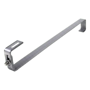 Gancho para tejado S regulable 450 mm para montaje de paneles PV – acero inoxidable 1.4016
